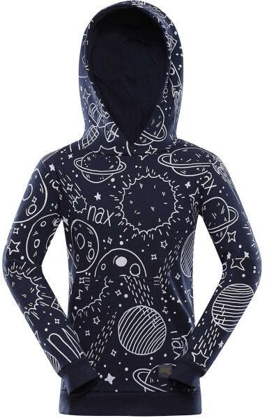 NAX NALO Chlapčenská mikina, tmavo modrá, veľkosť 128-134