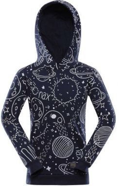 NAX NALO Chlapčenská mikina, tmavo modrá, veľkosť 128-134