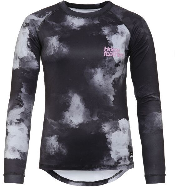 Horsefeathers DECO LS Dámsky cyklistický dres, čierna, veľkosť