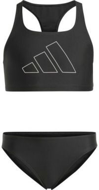 adidas PERFORMANCE BIG BARS KIDS Dievčenské plavky, čierna, veľkosť