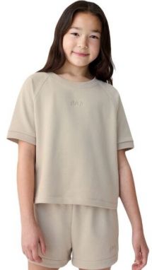GAP LOGO RAGLAN Dievčenská mikina, béžová, veľkosť
