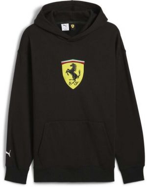 Puma FERRARI RACE BIG SHIELD HOODIE Pánska mikina, čierna, veľkosť