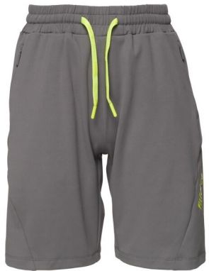 Fitforce ZENREMY Chlapčenské fitness šortky, tmavo sivá, veľkosť 128-134