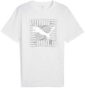 Puma GRAPHIC FOIL TEE Pánske tričko, sivá, veľkosť