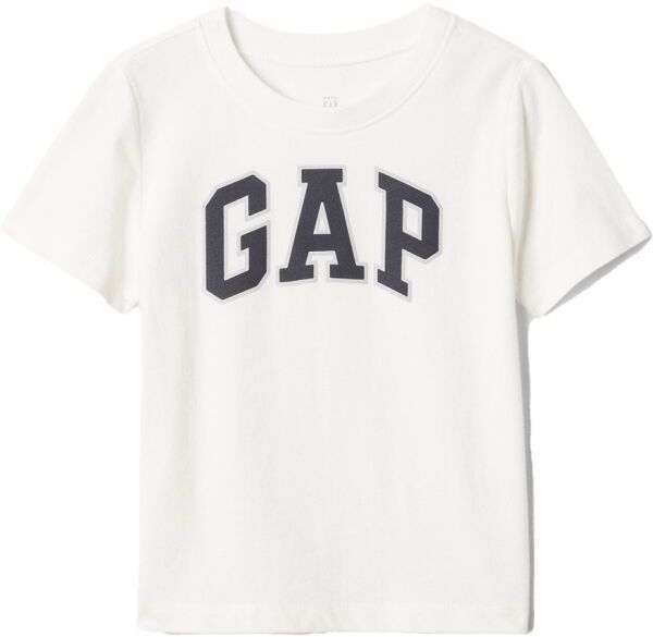 GAP V-LOGO Chlapčenské tričko, biela, veľkosť 2Y