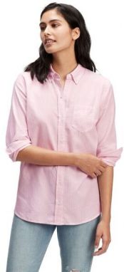 GAP V-FRCH FITTED OXFORD Dámska košeľa, ružová, veľkosť