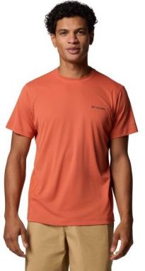 Columbia ZERO RULES LIGHT SS GRAPHIC CREW Pánske tričko, červená, veľkosť