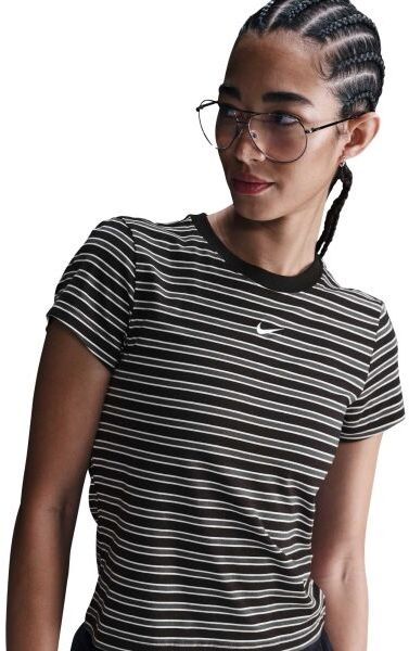 Nike SPORTSWEAR CHILL KNIT Dámske tričko, čierna, veľkosť