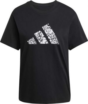 adidas CAMO GRAPHIC TEE Dámske tričko, čierna, veľkosť