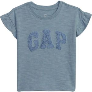 GAP LOGO RUFFLE Detské tričko, modrá, veľkosť 4Y