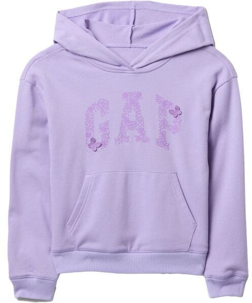 GAP V-FRCH LOGO Dievčenská mikina s logom, fialová, veľkosť
