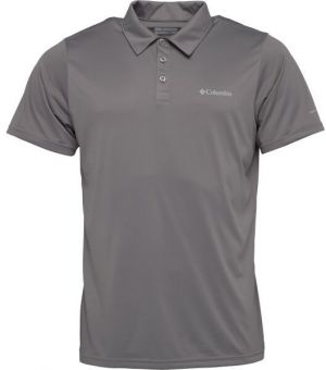 Columbia HIKE POLO Pánske polo tričko, tmavo sivá, veľkosť