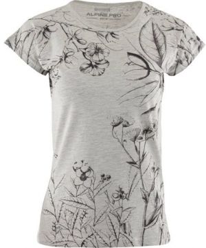 ALPINE PRO SEWRA Dámske tričko, sivá, veľkosť