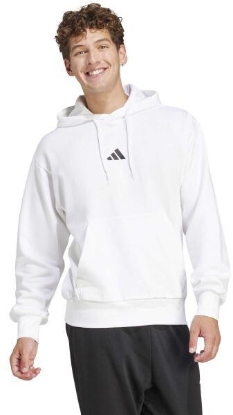 adidas ESSENTIALS FEELCOZY HOODIE Pánska mikina, biela, veľkosť XXL
