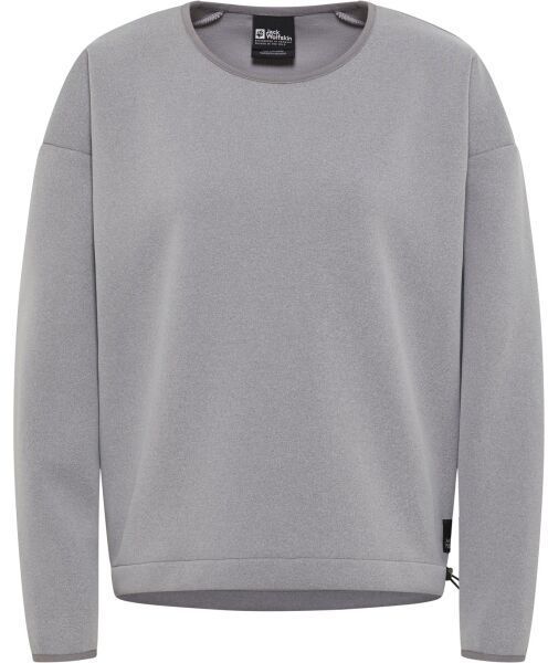 Jack Wolfskin WANDEREST PULLOVER W Dámska mikina, sivá, veľkosť