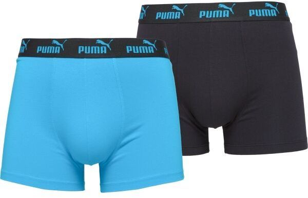 Puma MEN CAT LOGO PRINT BOXER 2P Pánske boxerky, čierna, veľkosť
