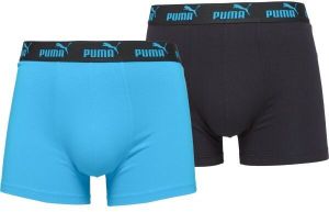 Puma MEN CAT LOGO PRINT BOXER 2P Pánske boxerky, čierna, veľkosť