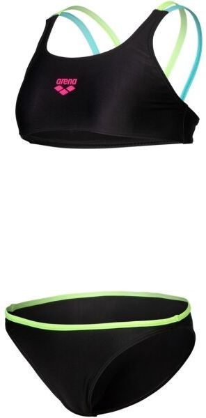 Arena SOLID Dievčenské plavky, čierna, veľkosť 8-9Y