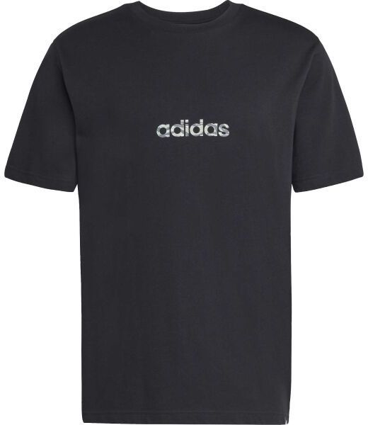 adidas CAMO LINEAR GRAPHIC TEE Pánske tričko, čierna, veľkosť XXL