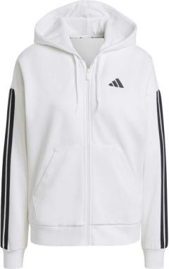 adidas ESSENTIALS 3-STRIPES HOODIE Dámska mikina, biela, veľkosť