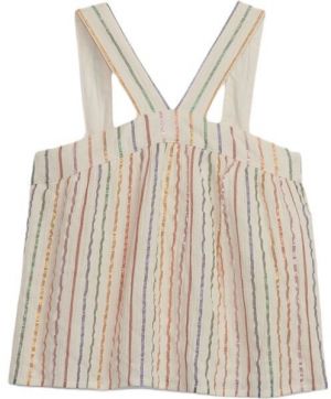 GAP TEXTURED Dievčenské tielko, béžová, veľkosť