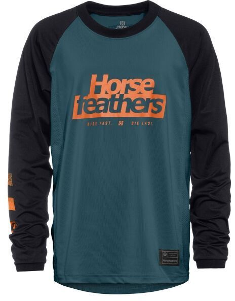 Horsefeathers SPIKE YOUTH Detský cyklistický dres, tmavo modrá, veľkosť