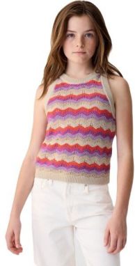 GAP CROCHET Dievčenské tielko, béžová, veľkosť