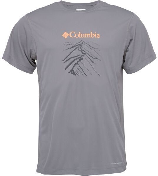 Columbia ZERO RULES LIGHT SS GRAPHIC CREW Pánske tričko, sivá, veľkosť