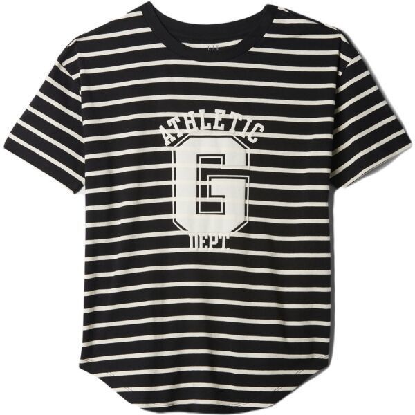 GAP FRCH SS ORGANIC VINTAGE Dámske tričko, čierna, veľkosť