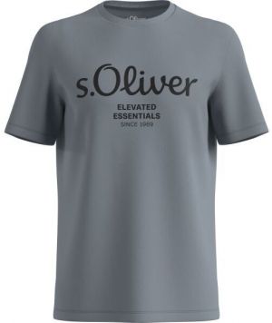 s.Oliver RL BIG SIZE LOGO NOOS Pánske tričko, tmavo sivá, veľkosť
