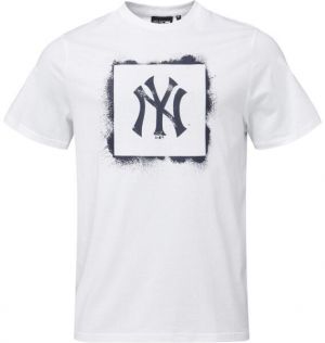 New Era NEW YORK YANKEES MLB SPRAY STAMP Pánske tričko, biela, veľkosť