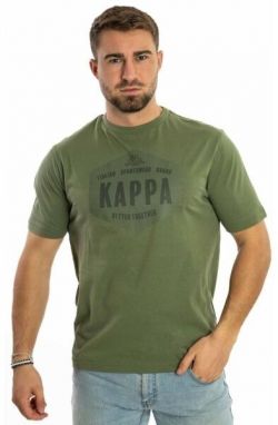 Kappa LOGO GAZIMA Pánske tričko, khaki, veľkosť