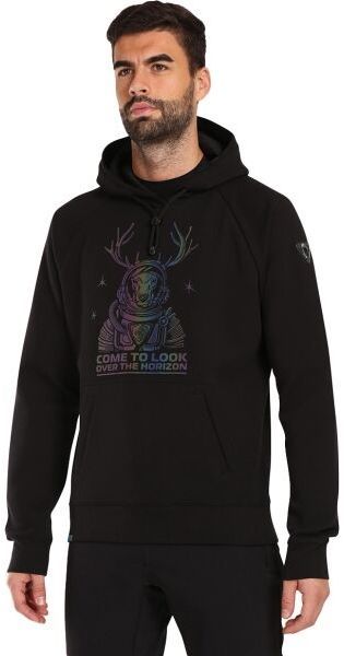 KILPI BELLATRIX Pánska mikina s kapucňou, čierna, veľkosť