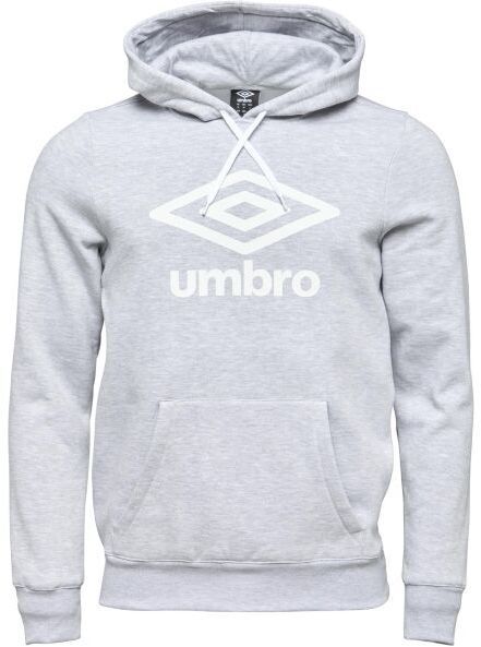 Umbro LARGE LOGO HOODIE ESSENTIALS Pánska mikina, sivá, veľkosť