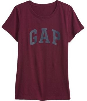 GAP CLASSIC Dámske tričko, vínová, veľkosť
