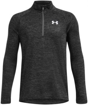 Under Armour TECH 2.0 1/2 ZIP Chlapčenské tričko s dlhým rukávom, tmavo sivá, veľkosť XS