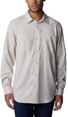 Columbia SILVER RIDGE UTILITY LITE PLAID LS Pánska košeľa, béžová, veľkosť