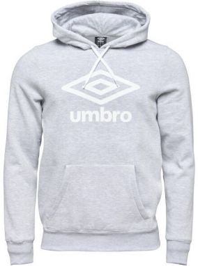 Umbro LARGE LOGO HOODIE ESSENTIALS Pánska mikina, sivá, veľkosť