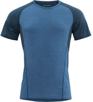 Devold RUNNING MERINO 130 SHIRT MAN Pánske tričko, modrá, veľkosť
