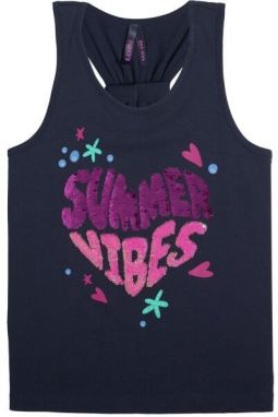 Lewro HILLAINE Dievčenské tielko, tmavo modrá, veľkosť 128-134