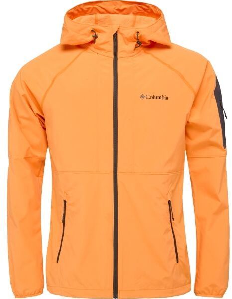 Columbia TALL HEIGHTS HOODED SOFT Pánska softshellová bunda, oranžová, veľkosť