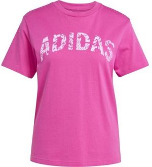 adidas CAMO GRAPHIC TEE Dámske tričko, ružová, veľkosť