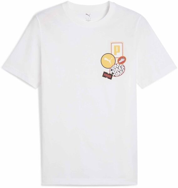 Puma GRAPHIC ICON TEE Pánske tričko, biela, veľkosť