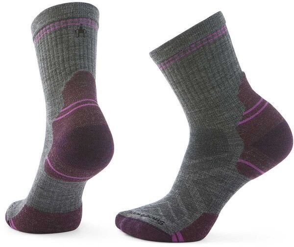 Smartwool W HIKE TARGETED CUSHION MID CREW SOCKS Dámske ponožky, tmavo sivá, veľkosť