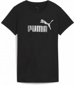 Puma ESSENTIALS NATURE TEEE Dámske tričko, čierna, veľkosť