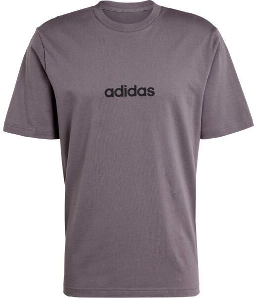 adidas ESSENTIALS LINEAR SINGLE JERSEY Pánske tričko, tmavo sivá, veľkosť