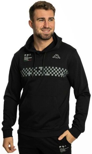 Kappa LOGO GRACOR Pánska mikina, čierna, veľkosť