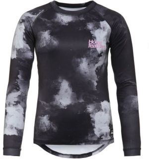 Horsefeathers DECO LS Dámsky cyklistický dres, čierna, veľkosť
