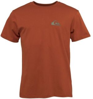 Quiksilver MW LOGO SS Pánske tričko, hnedá, veľkosť