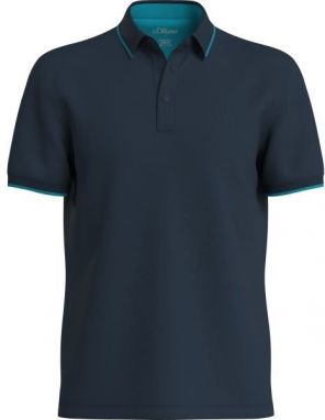 s.Oliver RL POLO NOOS Pánska polokošeľa, tmavo modrá, veľkosť